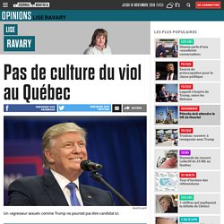Pas de culture du viol au Québec