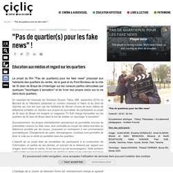 "Pas de quartier(s) pour les fake news" !