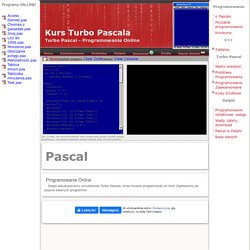 Turbo Pascal - Online