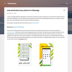 Urdu And Pashto Funny stickers For WhatsApp