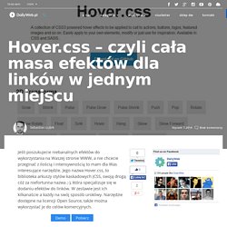 Hover.css - czyli cała masa efektów dla linków w jednym miejscu