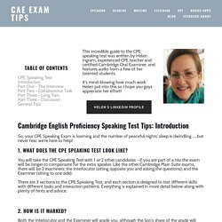 How to Pass CPE (Proficiency) Speaking Test — CAE Exam Tips