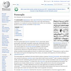 Passacaglia - Wikipedia