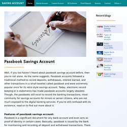 Apply online for Passbook savings account