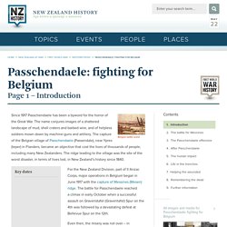 Passchendaele: fighting for Belgium