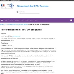 Passer son site en HTTPS, une obligation !