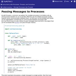 Passing Messages to Processes — PyMOTW 3