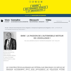 BMW : LA PASSION DE L’AUTOMOBILE MOTEUR DE L’EXCELLENCE !