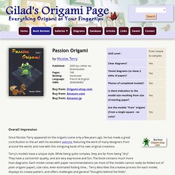 Passion Origami by Nicolas Terry Book Review