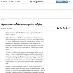 A passionate atheist's case against religion