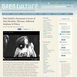 Patti Smith's Passionate Covers of Jimi Hendrix, Nirvana, Jefferson Airplane & Prince