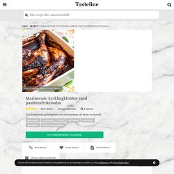 Marinerade kycklingklubbor med passionsfruktssalsa