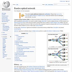 Passive optical network