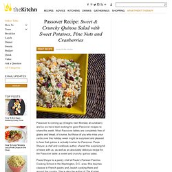 Passover Recipe: Sweet and Crunchy Quinoa Salad