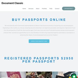 Buy Passport Online - Document Classic