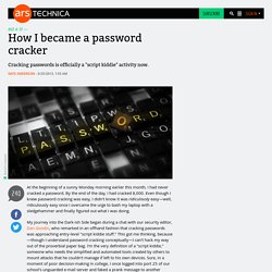 How I became a password cracker