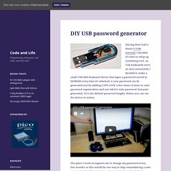 DIY USB password generator » Code and Life