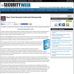 New Tool Reveals Internet Passwords