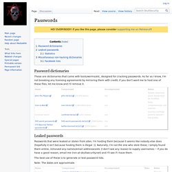 Passwords - SkullSecurity