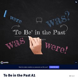 To Be in the Past A1 by Mama Anglista on Genially