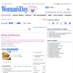 Pasta Carbonara Recipe - Womans Day