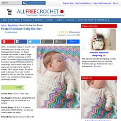 Pastel Rainbow Baby Blanket