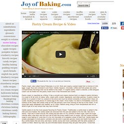 Pastry Cream Recipe