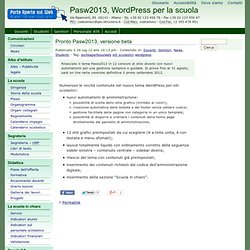 Pasw2013, WordPress per la scuola » Blog Archive » Pronto Pasw2013, versione beta