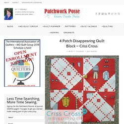 4 patch disappearing quilt block