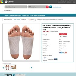 GOLD Detox Foot Pad Patches (14 Sets) Feet Patch Remove Toxins, Have Clean Feet: TrueGether.com