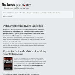 Patellar tendonitis: the ugly truth