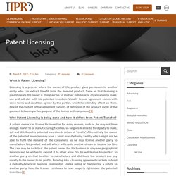 Patent Licensing