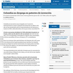 Patentes de invención en Colombia - Sectores