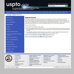 Government Patent and Trademark Forms