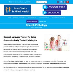 Speech Pathologist Melbourne