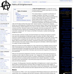 Paths of Enlightenment - The Anarch State