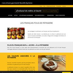 Les français fous de pâtisserie - Les artisans gourmands Nouvelle Aquitaine