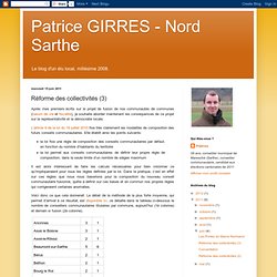 P. Girres (NSarthe) réforme collectivités