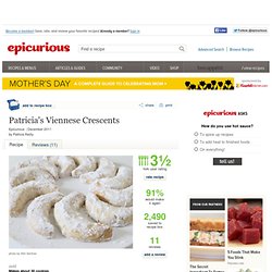 Patricia's Viennese Crescents Recipe