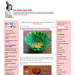 St. Patrick’s Day Kids Craft: Perler Bead Bowls - Daily Party Dish