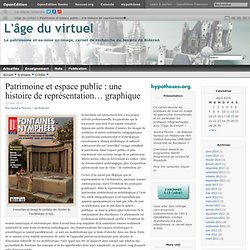 Patrimoine et espace public : une histoire de représentation… graphique