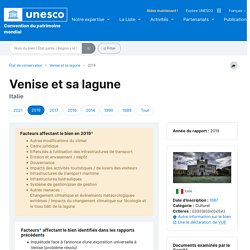 UNESCO- Venise et sa lagune - État de conservation - 2019