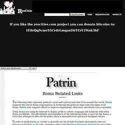The Patrin Web Journal - Roma (Gypsy) Related Links