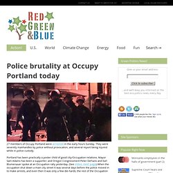 Police brutality at Occupy Portland today