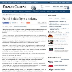 Patrol holds flight academy