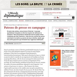 Patrons de presse en campagne, par Marie Bénilde