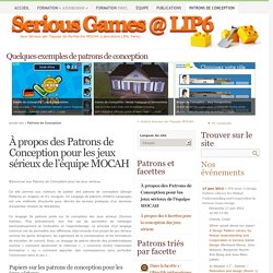 Patrons de Conception - [Serious Games @ LIP6]