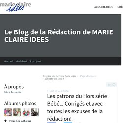 Les patrons du Hors série Bébé... Corrigés et avec toutes les excuses de la rédaction!