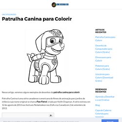 Patrulha Canina para Colorir [Paw Patrol]