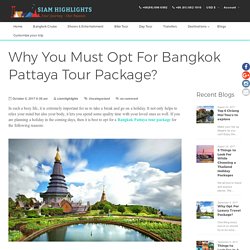 Pattaya Tour Packages, Book Pattaya Holiday Packages